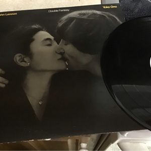 JOHN LENNON AND YOKO ONO ALBUM … sleeve with words  vintage